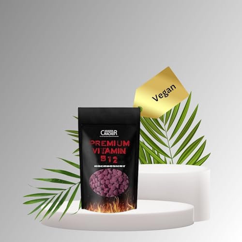 Anabol Cracker Vitamin B12-600 Tabletten - 500µg Methylcobalamin pro Tag - Hochdosiert und Vegan