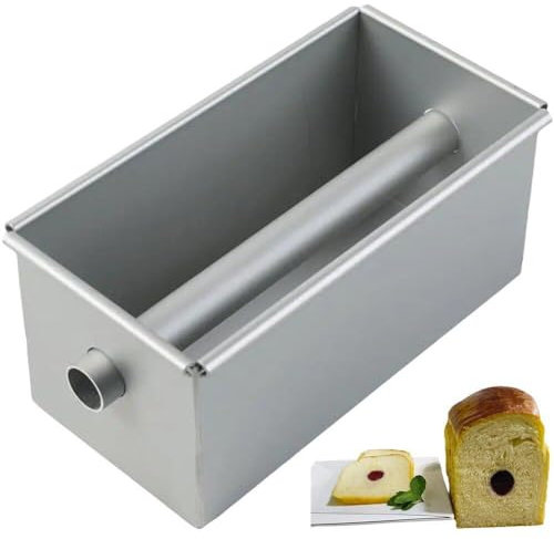 Tsffae Loaf Pan with Center Tube Bread Loaf Pan for Homemade Bread Dough Bread Mold Cake Sandwich Sourdough Bread Pan for Baking Kitchen Accessories