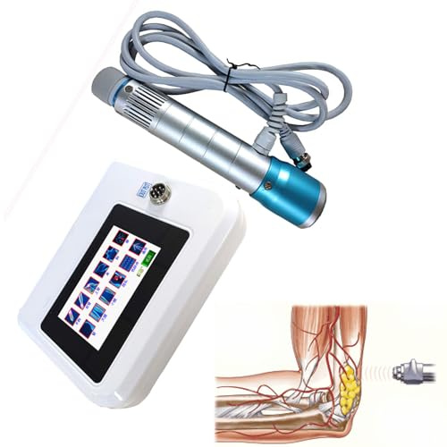 Máquina De Terapia De Ondas De Choque, ED Profesional Máquina De Ondas De Choque Electromagnéticas Extracorpóreas Músculo Electromagnético Alivio De Tejidos Profundos Masajeador Corporal(EU) ,V100