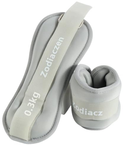 ZodiacZen Gewichtsmanschetten Fuß, Armgewichte Handgelenkgewichte Set,Handgewichte, Fußgewichte und Fußgelenkgewichte für Anfänger und Kinder, Bewegung, Laufen, Joggen, Gymnastik,Grau (0.5, Kilogramm)