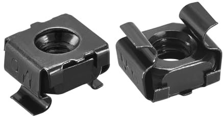 QUARKZMAN Dadi a Gabbia a Inserimento Rapido, Dado in Acciaio Carbonio M6 x 1mm per Armadio Scaffale Server 5pz