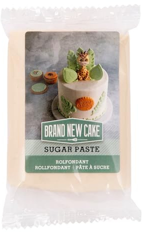 BrandNewCake® Rolfondant Elfenbein 250g – Perfekt für Torten, Cupcakes und essbare Dekorationen – Vanille-Rahm Geschmack – Einfach zu Kneten und Flexibel – Hochwertige Zuckerpaste für Kreatives Backen
