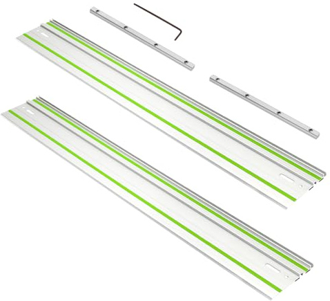 Führungsschiene für Festool Schienensäge, 162,6 cm, Führungsschiene mit Verbindungsstück für Festool FS1400/2 Führungsschiene, perfekt für Festool TS55/TS75 Schienensäge und längere Schnitte, 2 Jahre