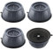 4 Pièces Noir Tapis Anti-Vibration pour Machine à Laver, Amortisseurs Lave Linge,Pied Machine a Laver,Tampons À Pied Machine À Laver pour Machines à Laver SéChoirs Et Meubles,Réfrigérateur