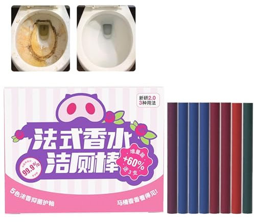 Palitos de limpieza de inodoro concentrados multifuncionales, limpiador de tanque de inodoro, limpiador de perfume, limpiadores de inodoros en tanque, limpiador de inodoro en tazón, frescura de larga