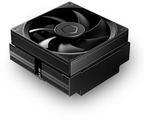ID-COOLING IS-53-XT Black Low Profile CPU Cooler 53mm Height, 4 Heatpipes, 92mm PWM Fan, All-Black Design, Compatible with Intel LGA1851/1700/1200/115X & AMD AM5/AM4