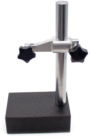 Toplionace Präzisions-Granitmessstativ Der Güteklasse 00 – 150x100x50mm Basis, 8mm Halterung, 250mm Stützstange für Messuhren