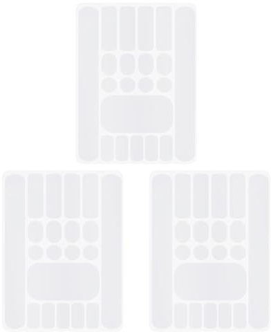 WUSJCOF Lote de 3 pegatinas antiarañazos, película protectora para cuadro de bicicleta, pegatinas protectoras para cadena de bicicleta, aptas para bicicletas de carretera y BTT (blanco)