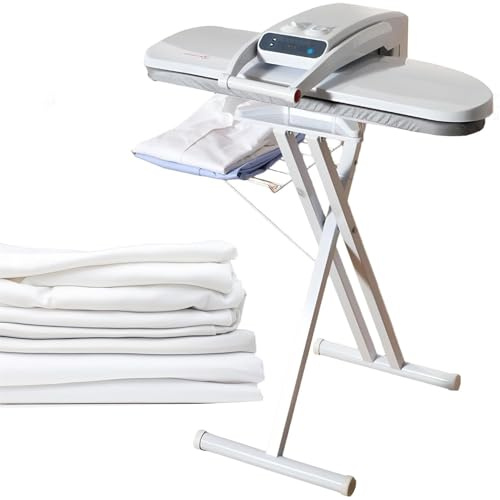 JINTAOMA Pressa da Stiro A Vapore Professionale per Impieghi Gravosi, Grande Pressa da Stiro A Vapore con Supporto, Pressa A Vapore da 1800 W, Area 800 X 310 Mm, capacità Serbatoio 300 Ml Withstand