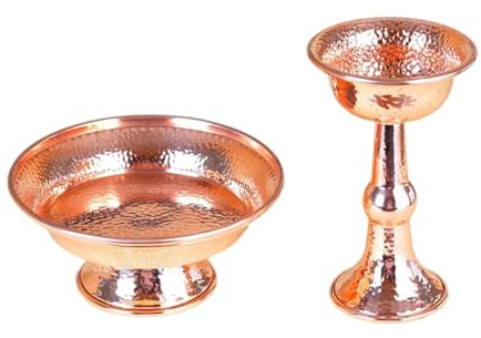 Kalttoy Tasse rituelle tibétaine en cuivre pour le culte bouddhiste