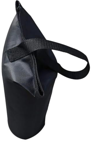 Gatuida Saco De Arena a Prueba De Viento Plegable para Toldo y Carpa, Bolsa De Peso 15x40 Cm De Tela Oxford Negra, Soporte Fijo para Uso Exterior Camping y Jardinería