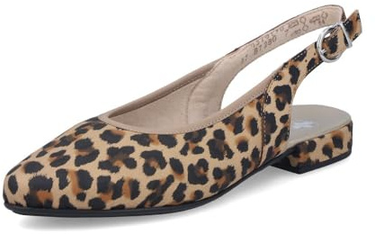 Rieker Slingpumps 43161, dam klackskor, Beige kombi 90, 41 EU
