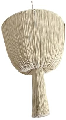 Sharplace Paralume in macramè Intrecciato a Mano, Paralume Decorativo, con Nappe per Ufficio, Camera da Letto e Ristorante, Style C