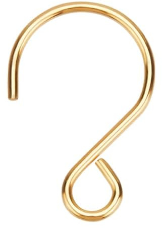 SYLEN 100 st S-formade krokar rostfritt stål mini S-krokar guld för hängande kristallkronor julgranar