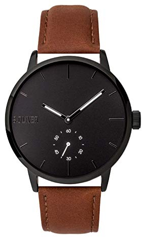 s.Oliver HerrenArmbanduhr Analog Quarz Leder SO-3754-LQ