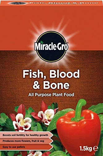 Miracle-Gro 2 x Fish, Blood & Bone All Purpose Plant Food, 1.5kg
