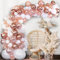 Rosa Gold Luftballons Geburtstag, Luftballon Girlande Hochzeit Deko, Rosegold Helium Ballons Geburtstags Hochzeit Mädchen Deko, Retro Rose Gold Weiß Balloons Für Party Baby Shower Hochzeit Babyparty