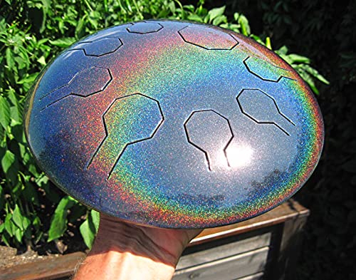 Edelstahl Mini-Vibe – 25.5 Cm - Moonshine - 8 Notes in Freya Scale/Handpan, Steel Tongue Drum