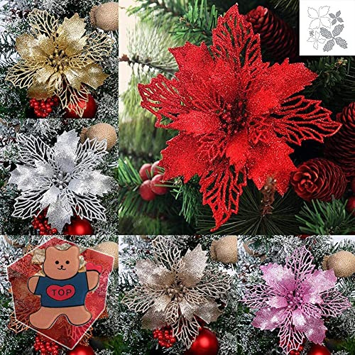 Dekorative Weihnachts-Stanzformen für Kartenherstellung, Schneeflocke, Blumenstreifen, Schablonen für Bastelarbeiten, Scrapbooking, Fotoalbum, dekorative Prägepapier-Stanzformen