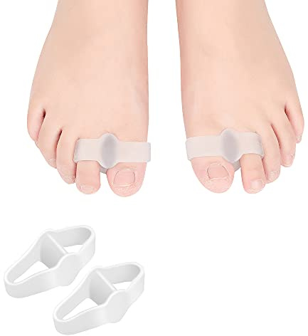DYKOOK Toe Separators Toes Splints with 2 Loops 6 Pack of Soft Gel Bunion Corrector & Big Toe Spacer for Bunion,Calluses,Blister Pain and Straighten OverlappingToe, Hammer Toe