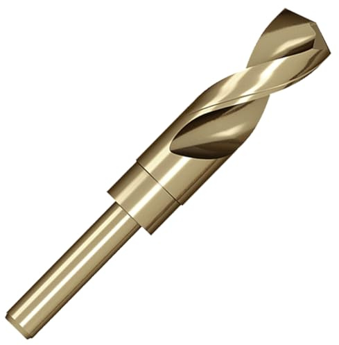 Meccion HSS Cobalt Drill Bit 23mm Reduced Shank Twist Drill Bit for Metal, Stainless Steel, Aluminium, Wood, Plastic, Non-Ferrous Etc.