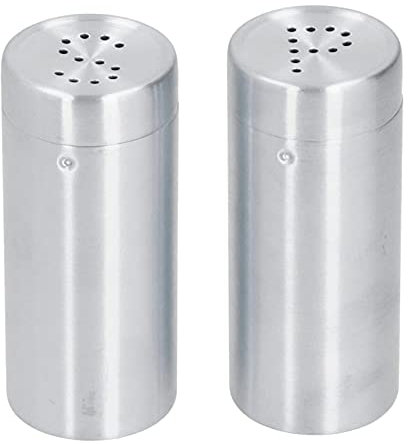 Pot à épices en Acier Inoxydable, Bouteille D'assaisonnement, Salière, Poivrière, Outil de Cuisine, Processus de Dessin Exquis, Applications Larges (Couleur originale d'acier
