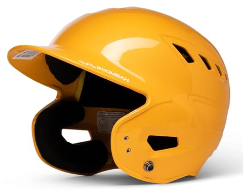 Boombah DEFCON Metallic Gloss Solid Batting Helmet NOSCAE Gold - Size Junior 6 1/4 - 7