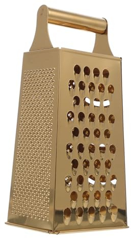 Ciieeo Râpe Cuisine Râper, Trancher et Gratter en Acier Inoxydable à 4 Faces Poignée Antidérapante, pour Concombre et Chips de Pommes de Terre