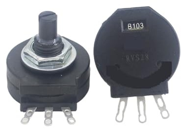 RVS28 Schweißgerät isolierte Welle 2W kunststoffversiegeltes Potentiometer B102 B103 B472 B104 B224 B474(Potentiometer+knob,10K(B103))