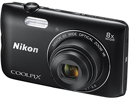 Nikon Coolpix A300 Digital Camera 20.1 Megapixel with 8x Optical Zoom 3.0-Inch LCD Black (Renewed)