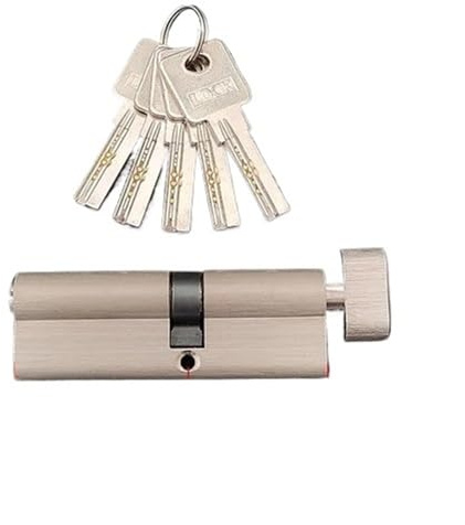 Cilindro Serratura Cilindro della serratura Nucleo di sicurezza porta Interno camera da letto 5 chiavi(90MMPKnob 40 and50mm)