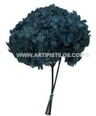 Artipistilos Hortensia Preservada En Ramo - 25 X 23 Cms. Por Ramo, Índigo - Flores Preservadas