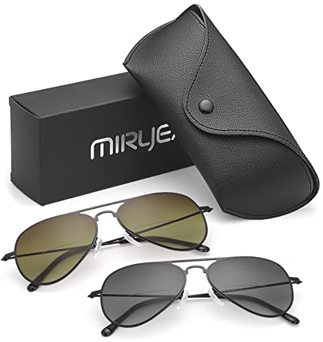 2 Paar Bifokale Lesebrille UV400 Schutz Pilotensport Sonnenbrille Blaulichtblockierende Leichte Sonnenlesebrille für Unisex Männer Frauen Outdoor Fahrsicherheitsbrillen Getönte Linsenschirme Brillen