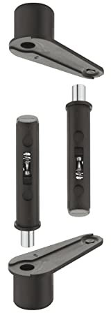 1 Pair x Hafele Pivot Hinge 140° Without Stop for Flush Mounted Door (Black)