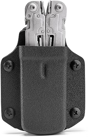 TACTICAL GEEK TX3 Multi-Tool-Scheide Holster, Einstellbare Dicke für Rückenclip, Schwarz