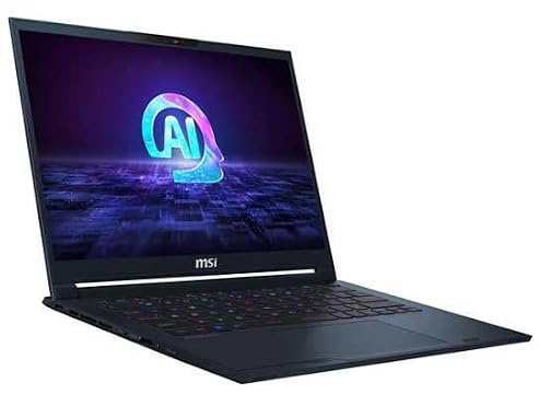 MSI Stealth 14 AI Studio A1VFG-030XES Gaming-Laptop, 16 Zoll, 16:10, 2,8 K, OLED 120 Hz, Intel Core Ultra 7 155H, 32 GB RAM, 1 TB SSD, RTX 4060-8 GB, ohne Betriebssystem, Star Blue, QWERTY Spanisch