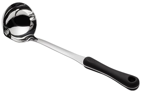 Cuillère à cuillère, filtre à trou en forme de trou, séparateur d'huile de soupe, poignée isolée, louche, louche pour cuisine créative