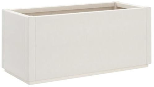 vidaXL Pflanzkübel Weiß 80x36x35 cm PP