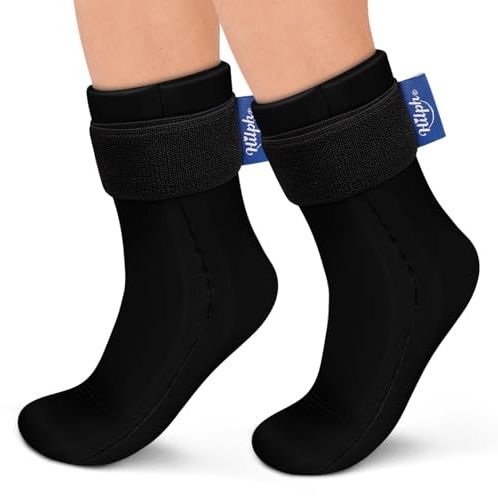 Hilph Poche de Glace Cheville Chaussettes de Thérapie par le Froid Poche Froide en Gel Réutilisable, Poche de Glace par le Froid Appliquer des Compresses Froides et Chaudes pour L'enflure L'entorse