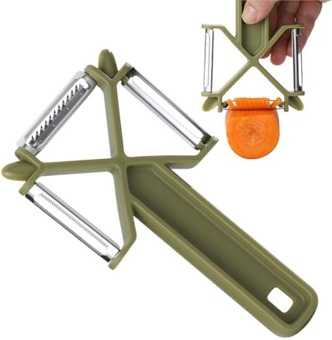 Cortador de repollo, pelador de zanahorias y frutas, verduras, pelador, rallador, rallador fácil de pelar, cortador de ensalada y patatas, accesorios de cocina para cebollas, patatas, pepinos