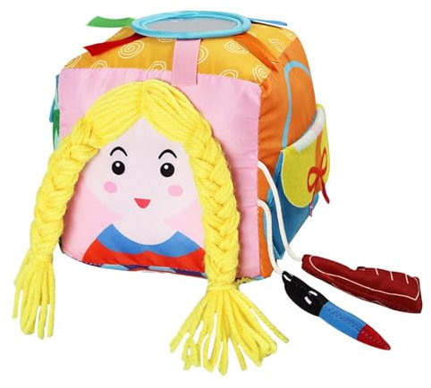 Dranng Juguete de Caja de pañuelos para bebés,Juguete de Caja de pañuelos | Caja Sensorial con Animales de Peluche Juguetes de Actividad para Bebés | Juguetes de Animales para niños pequeños, Caja de