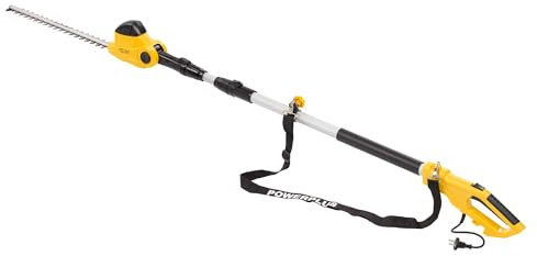 Powerplus Elektrische-Teleskop-Heckenschere POWXG2044 - mit 550 W, 550 mm Klinge und 24 mm Abstand, mit Teleskopgriff, Gartenwerkzeug, Gartenschere zum Schneiden von Büschen, Hecken und Pflanzen