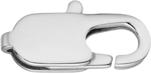 Flachkarabiner Edelstahl in 11/13/15 mm Schmuck Karabiner Ersatzteil (15 mm Größe)