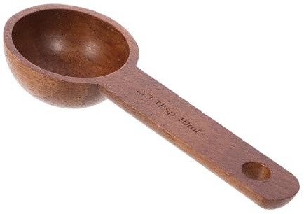 POPETPOP Cucharilla Medidora De Madera Negra Para Café 10 Ml Madera De Nogal Negro Resistente Dosificadora Práctica Para Uso Cocina y Hogar