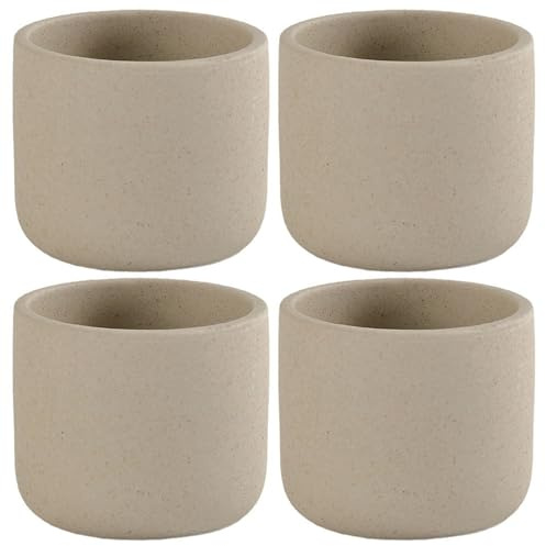 Licsaliwe Tazze da tè giapponese 100 ml, 4 pezzi di tè in ceramica resistenti al calore con base non slittata per cinese, casa, caffè
