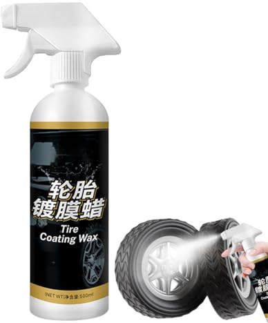 Spray lucido per pneumatici per auto, 500 ml, di rivestimento per pneumatici, per auto, SUV, auto, dettagliatore di automobili, manager di flotta, manutenzione