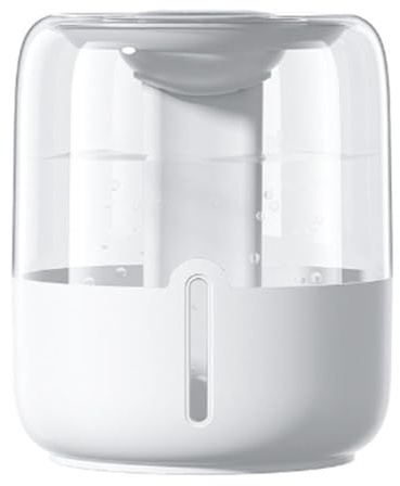 FUBESK Luftbefeuchter für große Räume, 68 l große Kapazität mit Dual-Sprühmodi, USB-betrieben, Nachtlicht und Digitalanzeige, Desktop-Design
