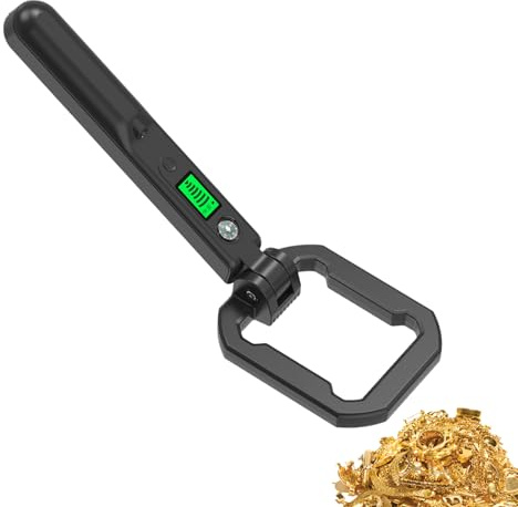 Detector de Metales para niños, buscador de Plegable e Impermeable, Detector de con brújula incorporada con Alerta Sonora de vibración, para Adultos niños, Caza de Tesoros de Plata moned