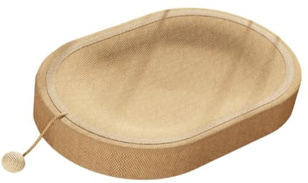 vreplrse Katzenbett aus Wellpappe, Kratzmatte für drinnen und draußen, stilvolles Mehrzweck Kratzbett, Kratzmöbel aus Wellpappe für drinnen und draußen