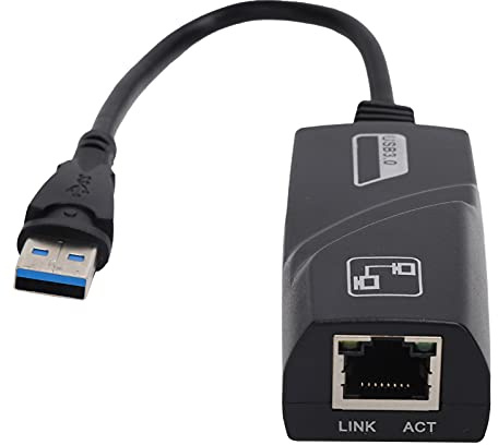 BONKZEBU Carte Réseau Externe USB vers RJ45 pour des Vitesses Internet Ultra Rapides, Prend en Charge Vista/XP/OS .6/, Configuration Plug and Play Facile.